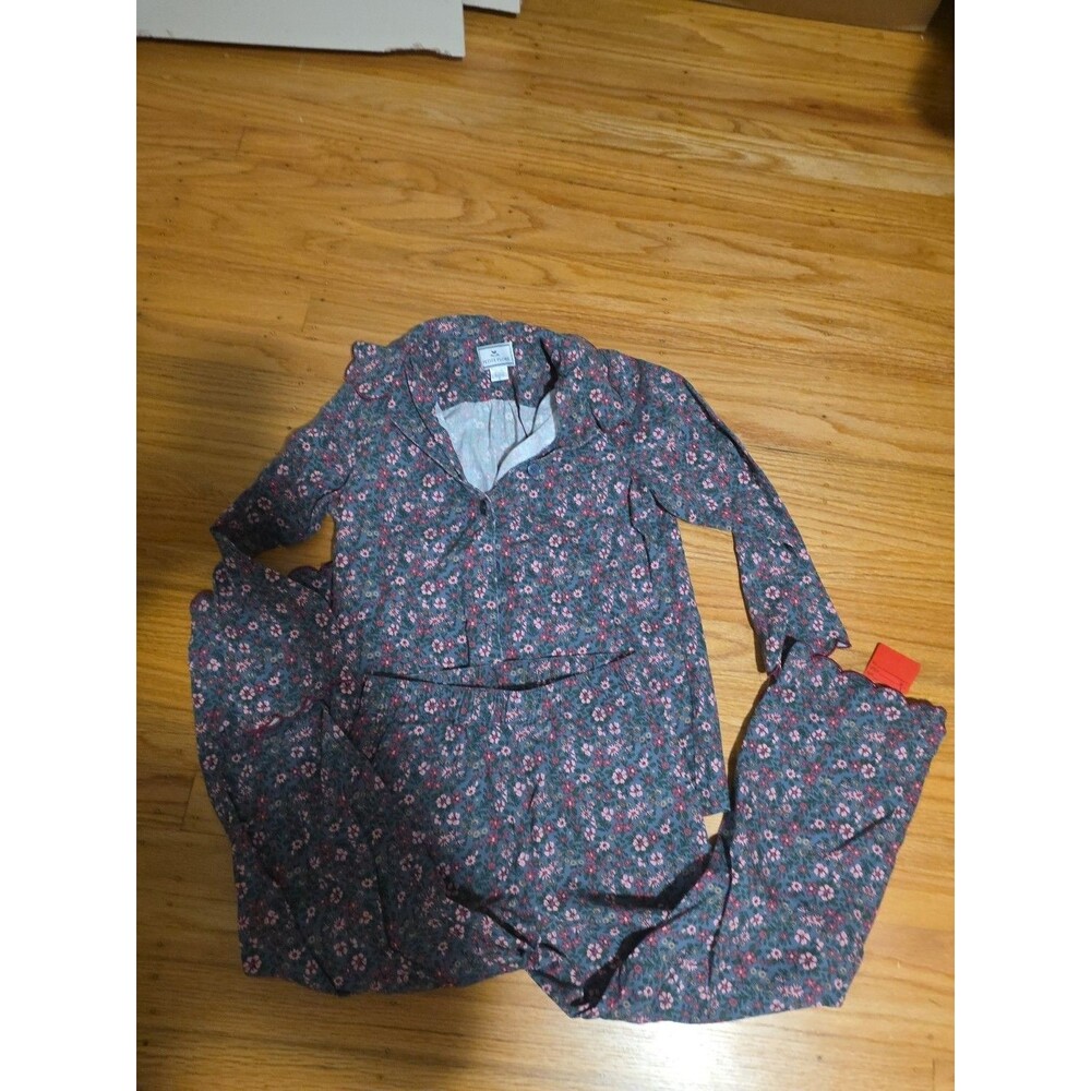 Petite Plume Pajama Set Kids 8 Scalloped Edge Floral